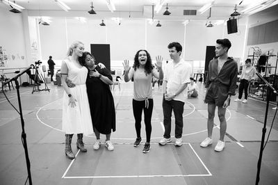 Betsy Wolfe, Melanie La Barrie, Lorna Courtney, Philippe Arroyo and Justin David Sull Photo