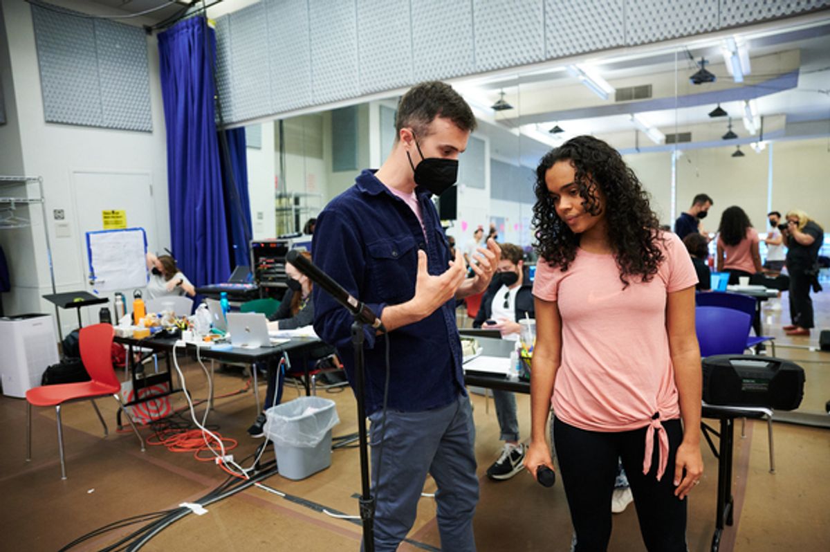 Director Luke Sheppard and Lorna Courtney  at 