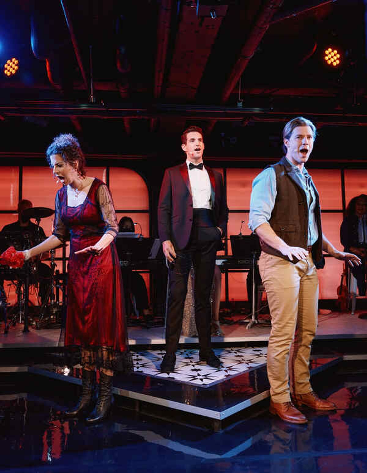 Alex Ellis, John Riddle and Constantine Rousouli In Titanique at 