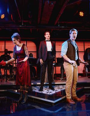 Alex Ellis, John Riddle and Constantine Rousouli In Titanique Photo