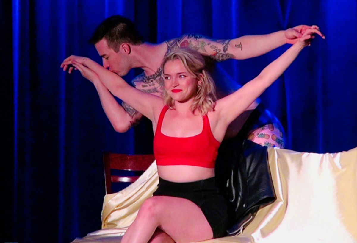 Lawrence Karl & Megan Styrna at Photos: TRUE CONFESSIONS OF THE STRAIGHT MAN Opens at The Laurie Beechman Theatre