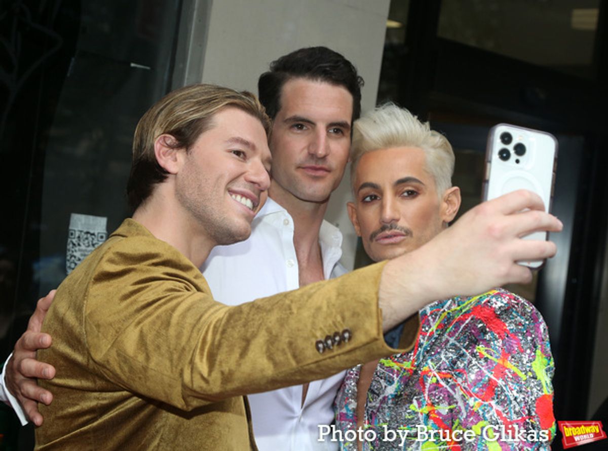 Constantine Rousouli, John Riddle and Frankie Grande at 