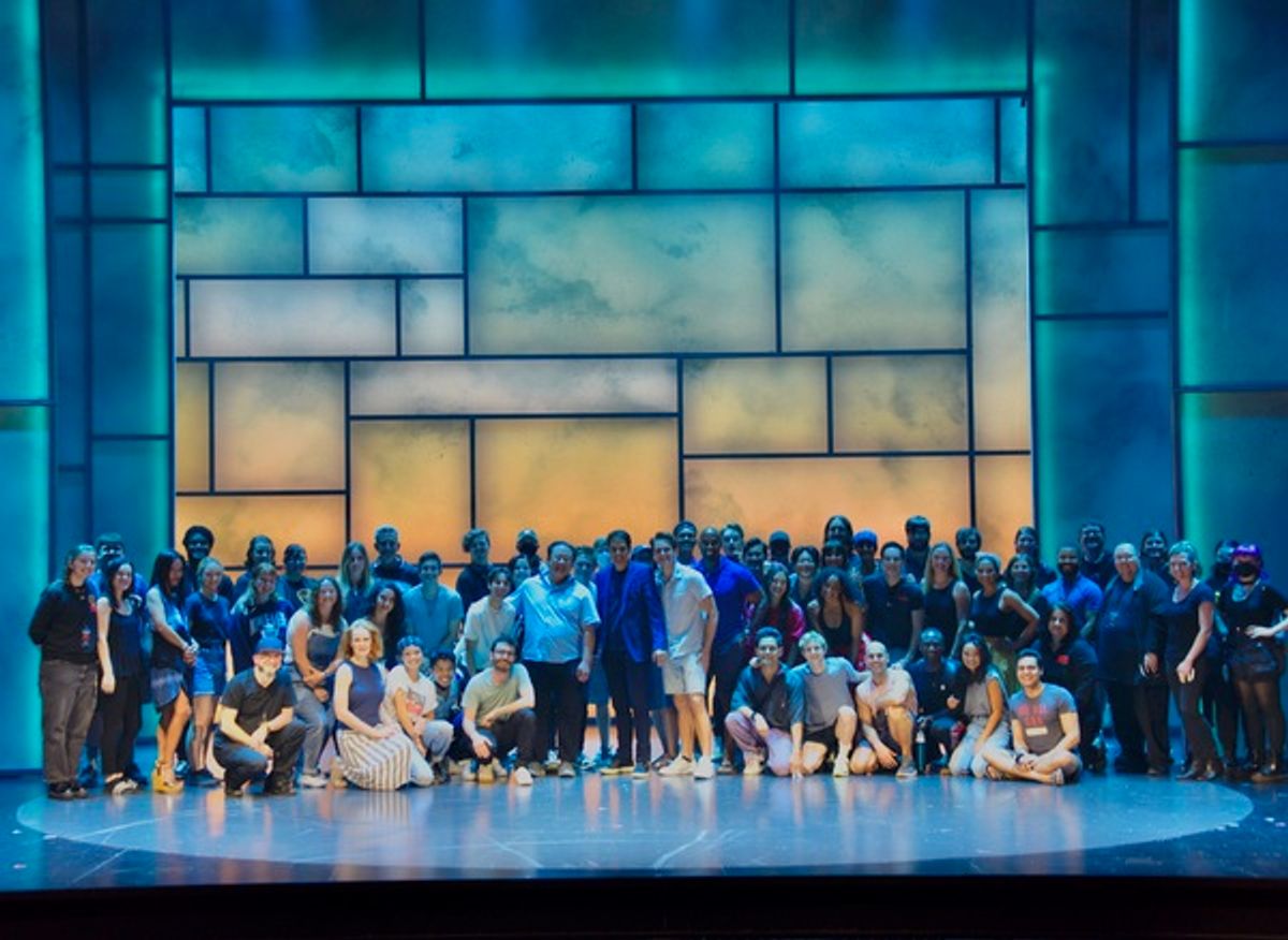 Ralph Macchio with the cast and crew of THE KARATE KID - THE MUSICAL at 