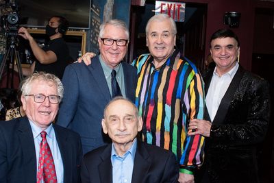 Harvey''s brother Terry Hohnecker, Lee Roy Reams, Lawrence Leritz, seated original fi Photo