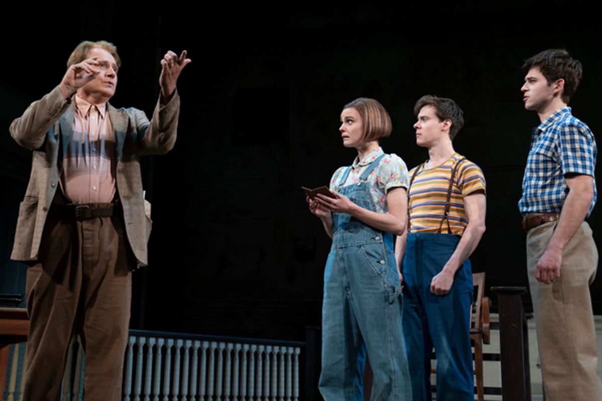 Anthony Natale (“Link Deas”), Melanie Moore (“Scout Finch”), Steven Lee Johnson (“Dill Harris”) and Justin Mark (“Jem Finch”) at 