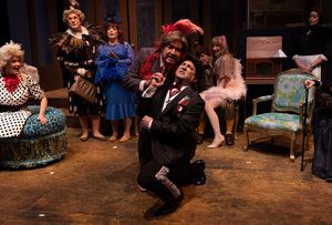 Michael Hampton and Shane Roberie with (back, l to r) Elizabeth Rude, Ed Jones, Caitl Photo