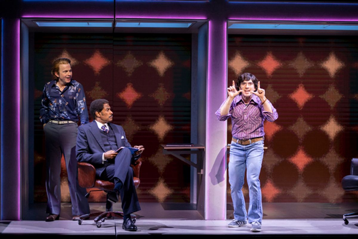 Eric Ankrim, Timothy McCuen Piggee, and Jarrod Spector in Bruce at Seattle Rep. at 