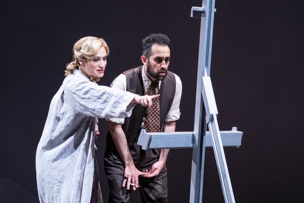 Eden Espinosa and George Abud Photo