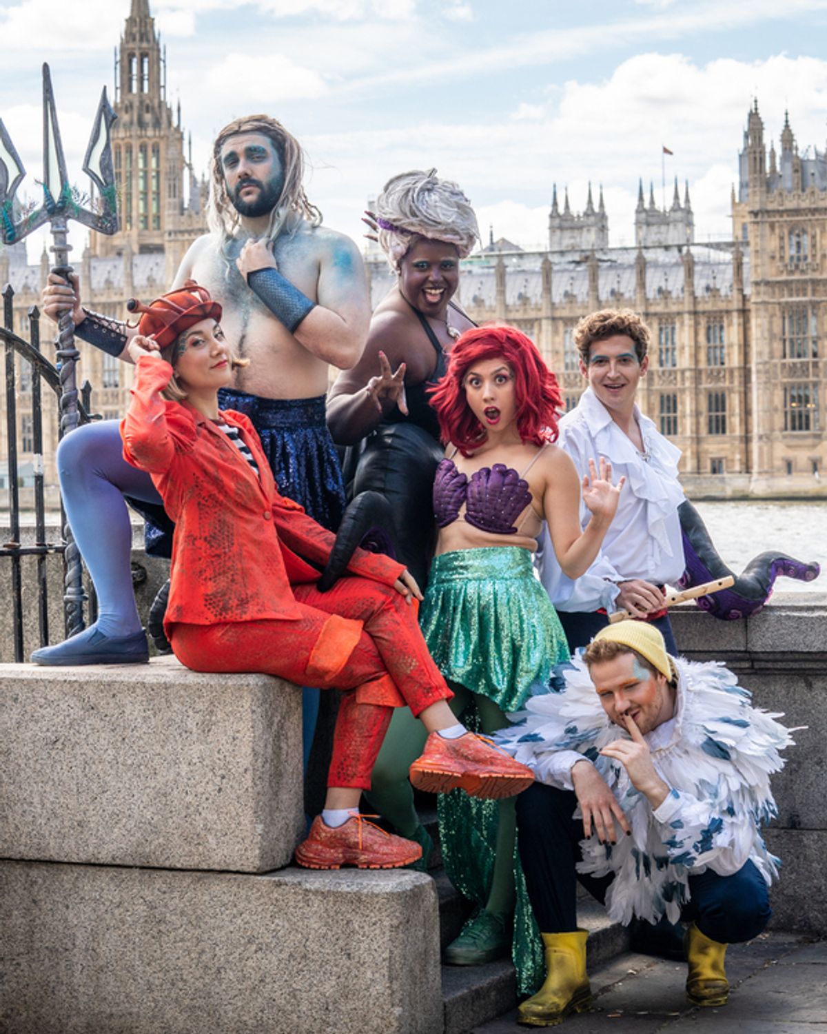 The Cast of UNFORTUNATE: THE UNTOLD STORY OF URSULA THE SEA WITCH at Photos: UNFORTUNATE THE UNTOLD STORY OF URSULA THE SEA WITCH Invades London South Bank
