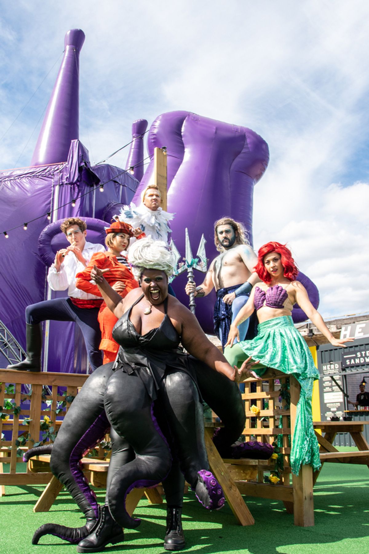 The Cast of UNFORTUNATE: THE UNTOLD STORY OF URSULA THE SEA WITCH at Photos: UNFORTUNATE THE UNTOLD STORY OF URSULA THE SEA WITCH Invades London South Bank