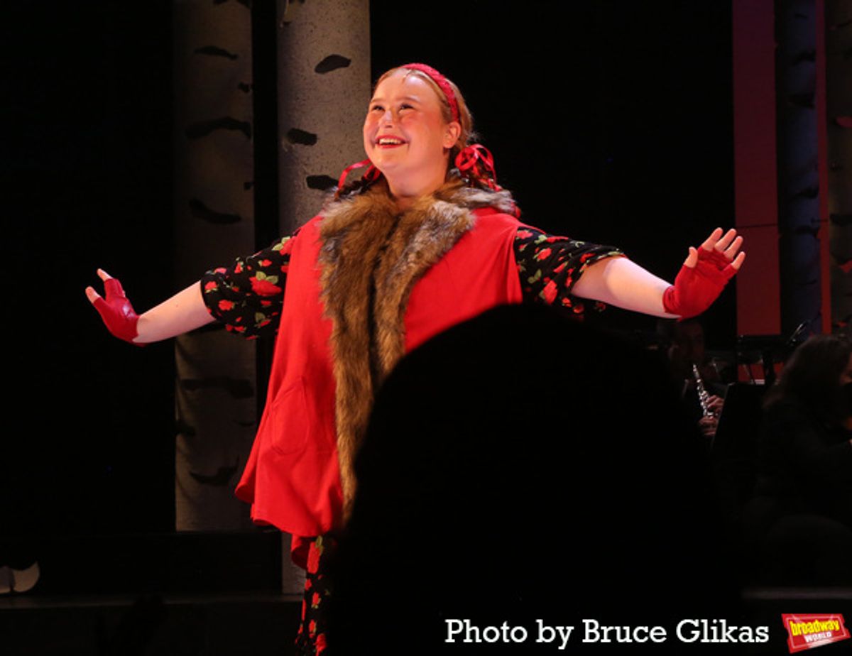 Julia Lester as 'Little Red Riding Hood' at 