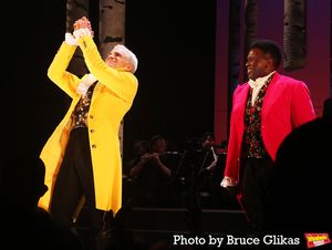 Gavin Creel as "The Wolf/Cinderella’s Prince" and Joshua Henry as "Rapunzel’s Pri Photo