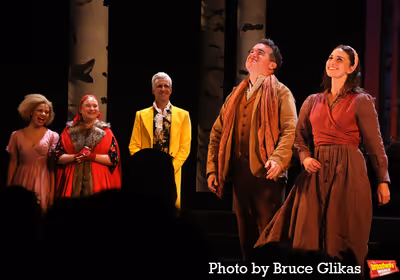 Alysia Velez as "Rapunzel", Julia Lester as "Little Red Riding Hood", Gavin Creel as  Photo