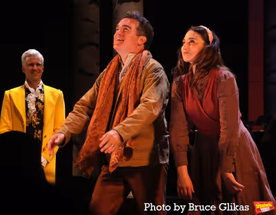 Gavin Creel as "The Wolf/Cinderella’s Prince", Brian d’Arcy James as "The Baker"  Photo