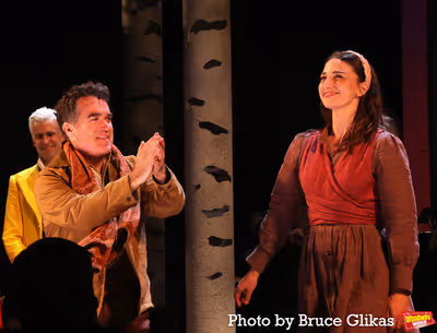 Gavin Creel as "The Wolf/Cinderella’s Prince", Brian d’Arcy James as "The Baker"  Photo