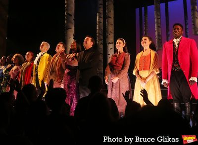 Julia Lester as "Little Red Riding Hood", Gavin Creel as "The Wolf/Cinderella’s Pri Photo
