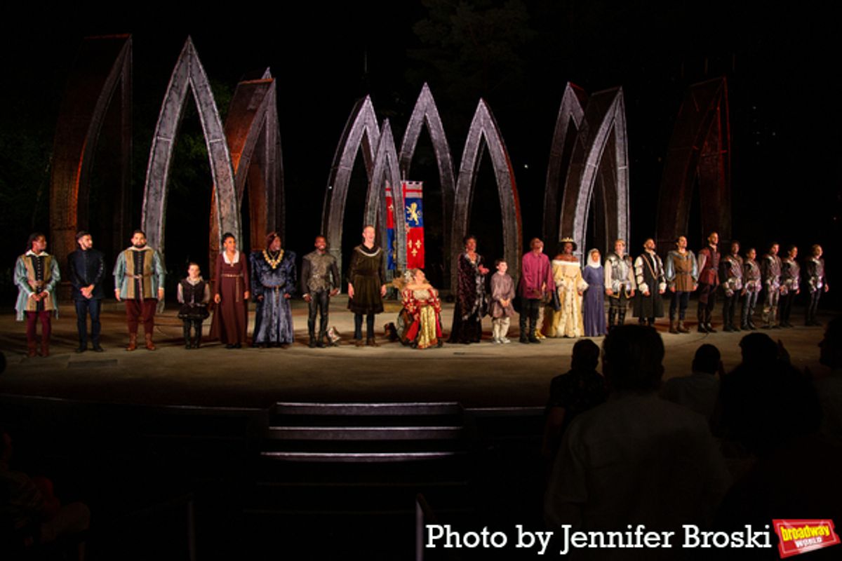 The cast of RICHARD III at Photos: The Cast of RICHARD III Takes Their Opening Night  Bows at the Delacorte Theater!