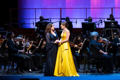 Mikayla Sager, Nicole Car, and the San Francisco Opera Orchestra Photo