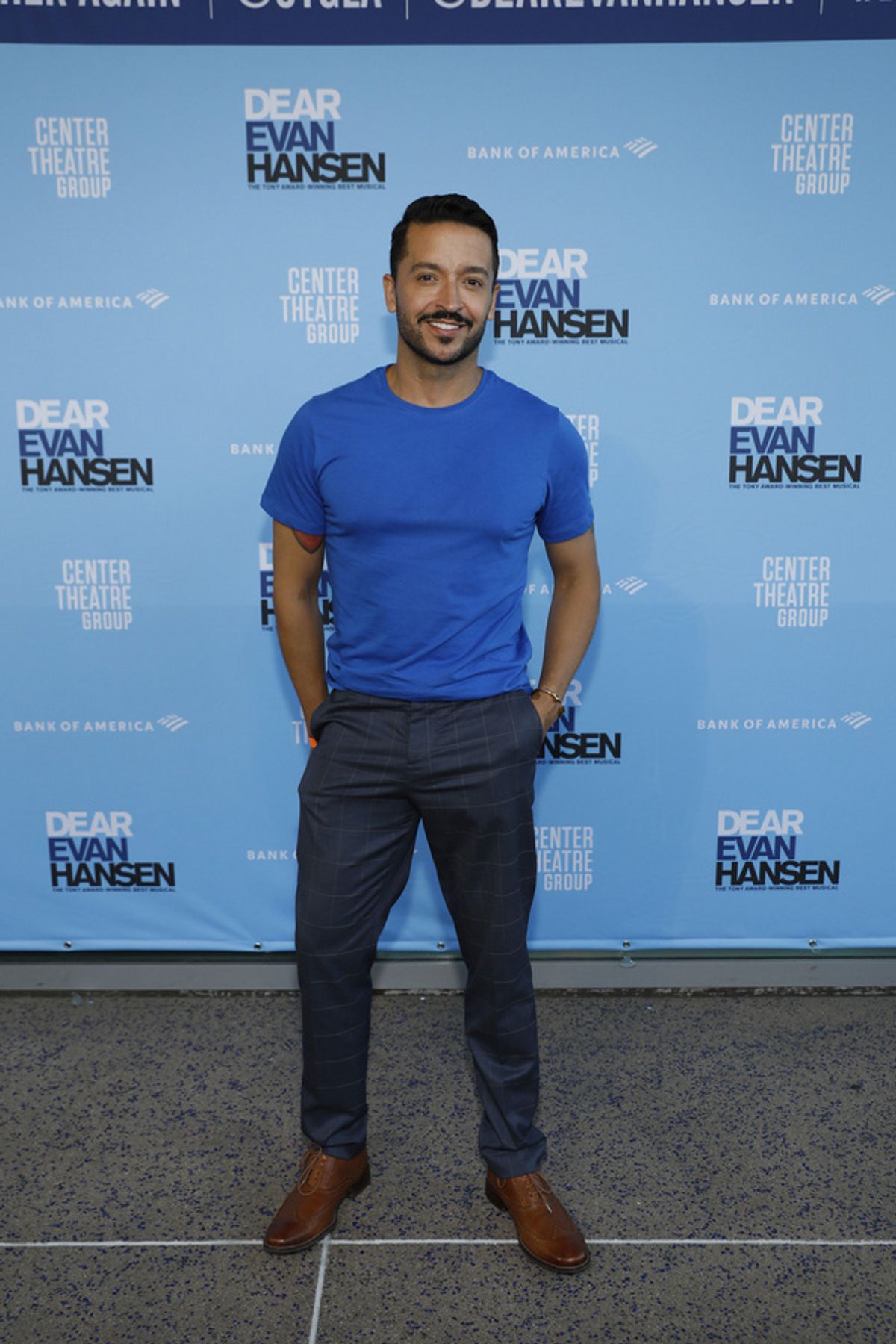 Actor Jai Rodriguez arrives for the opening night performance (Photo by Reza Allah-Bakhshi/Capture Imaging) at 
