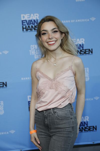 Actor Katherine Steele arrives for the opening night performance (Photo by Reza Allah Photo