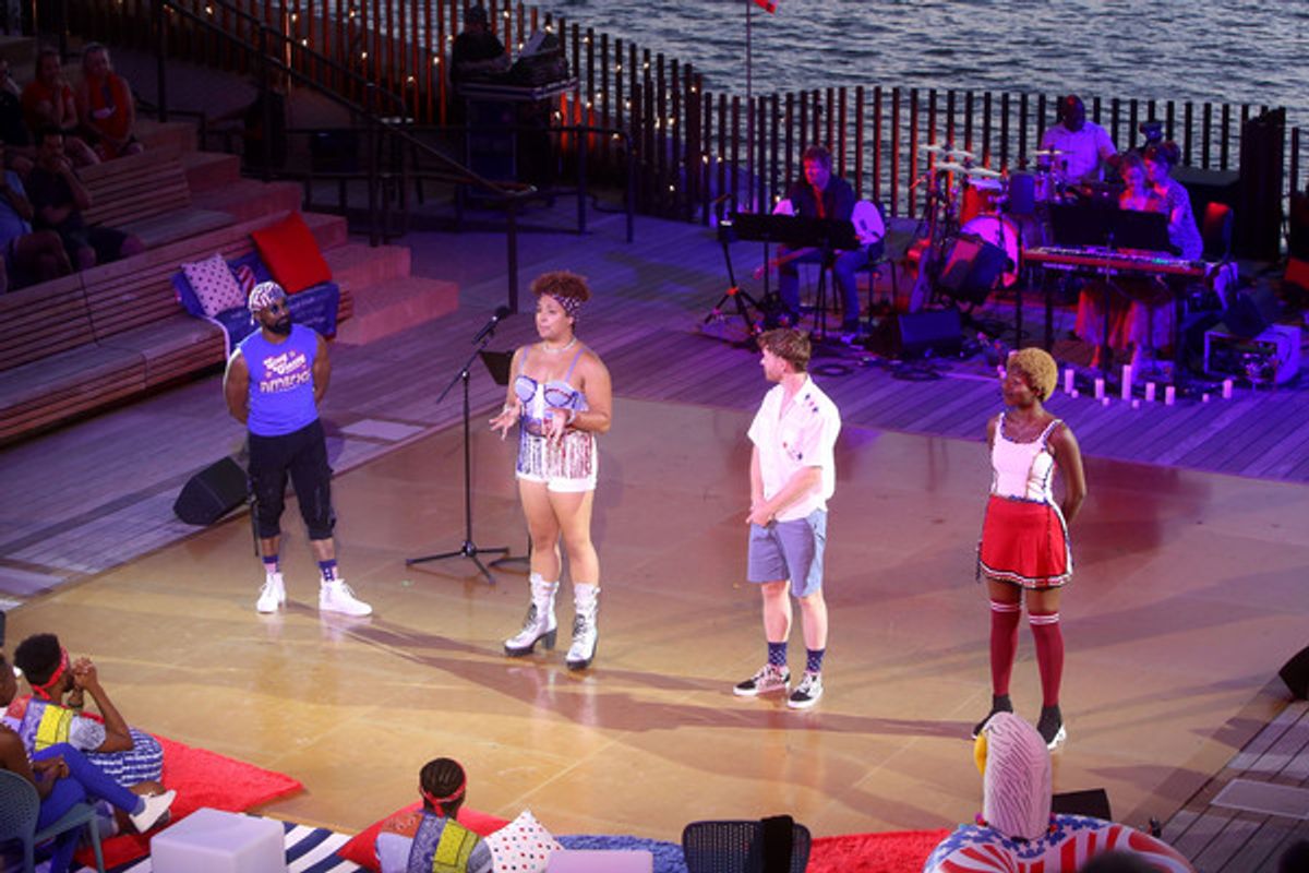 Allan K. Washinton, Ianne Fields Stewart, Zach McNally and Marla Louissaint  at 