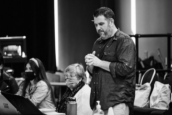 Director J. Scott Lapp with Diane David (Stage Management) Photo