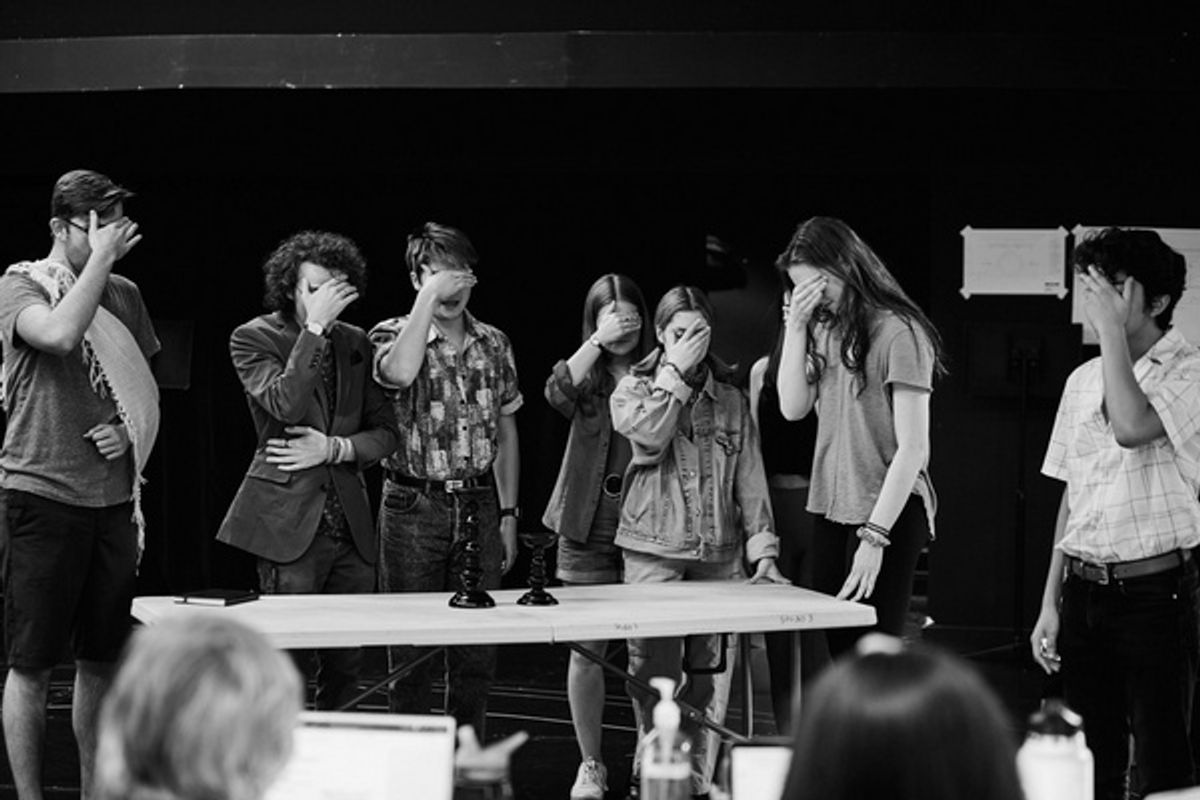 The Company of Witnesses at Photos: Get A First Look Inside The Rehearsal Room For the World Premiere of WITNESSES At CCAE Theatricals