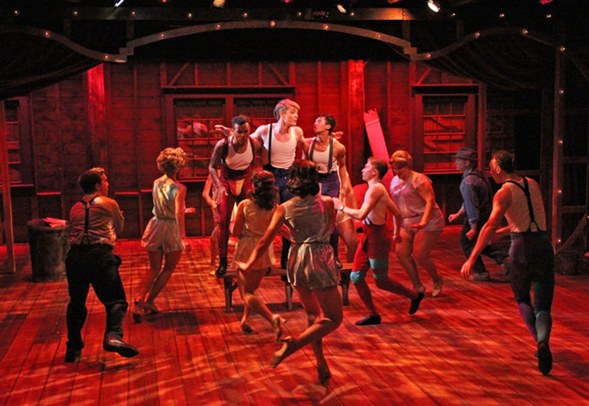 Maclain Rhine and the company at Photos: First Look at Cortland Rep's KISS ME, KATE