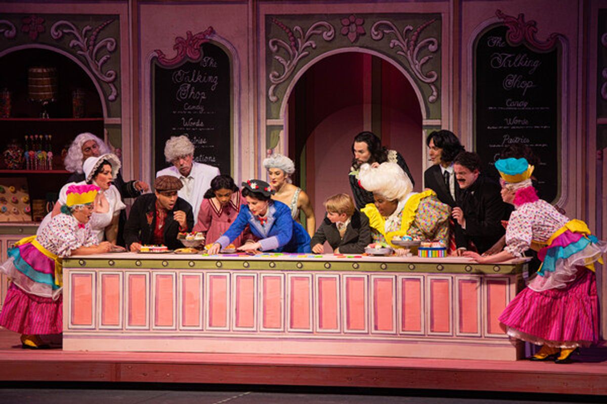 Corbin Bleu, Jeanna de Waal and the company of Mary Poppins at 