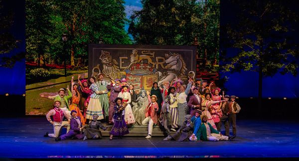Jeanna de Waal, Corbin Bleu and the company of Mary Poppins Photo
