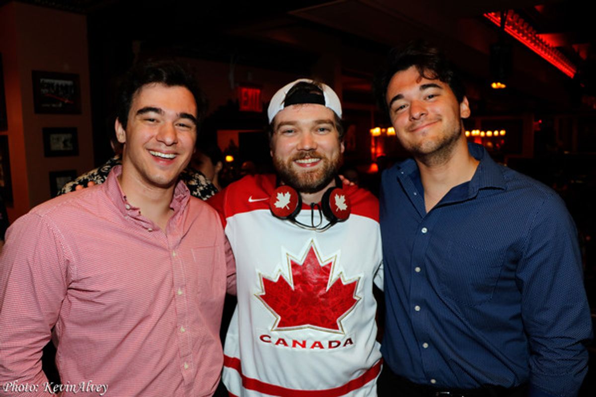 Matthew Drinkwater, Joshua Stackhouse, John Drinkwater at 