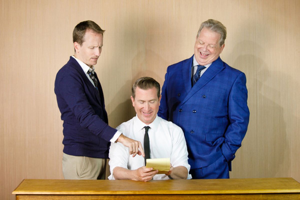 Brian (Jeremy Palmer), Kenny (Shawn Plunkett) and Max Prince (Ben Lupejkis) at 