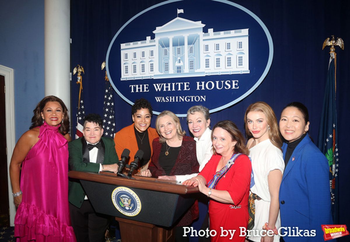 Vanessa Williams, Lea DeLaria, Lilli Cooper, Hillary Clinton, Julie White, Rachel Dratch, Julianne Hough and Suzy Nakamura  at 