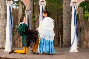 Gregory Boover and Gina Fonseca 2022, Much Ado About Nothing, Shakespeare & Company Photo