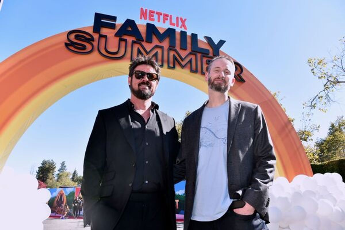 Director Chris Williams and star Karl Urban attend the Netflix premiere of the epic animated film The Sea Beast. 
Photos credit: courtesy of Netflix at 