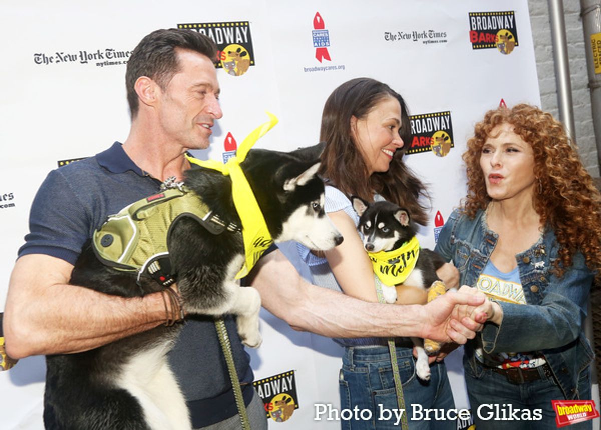 Hugh Jackman, Bernadette Peters and Sutton Foster at 
