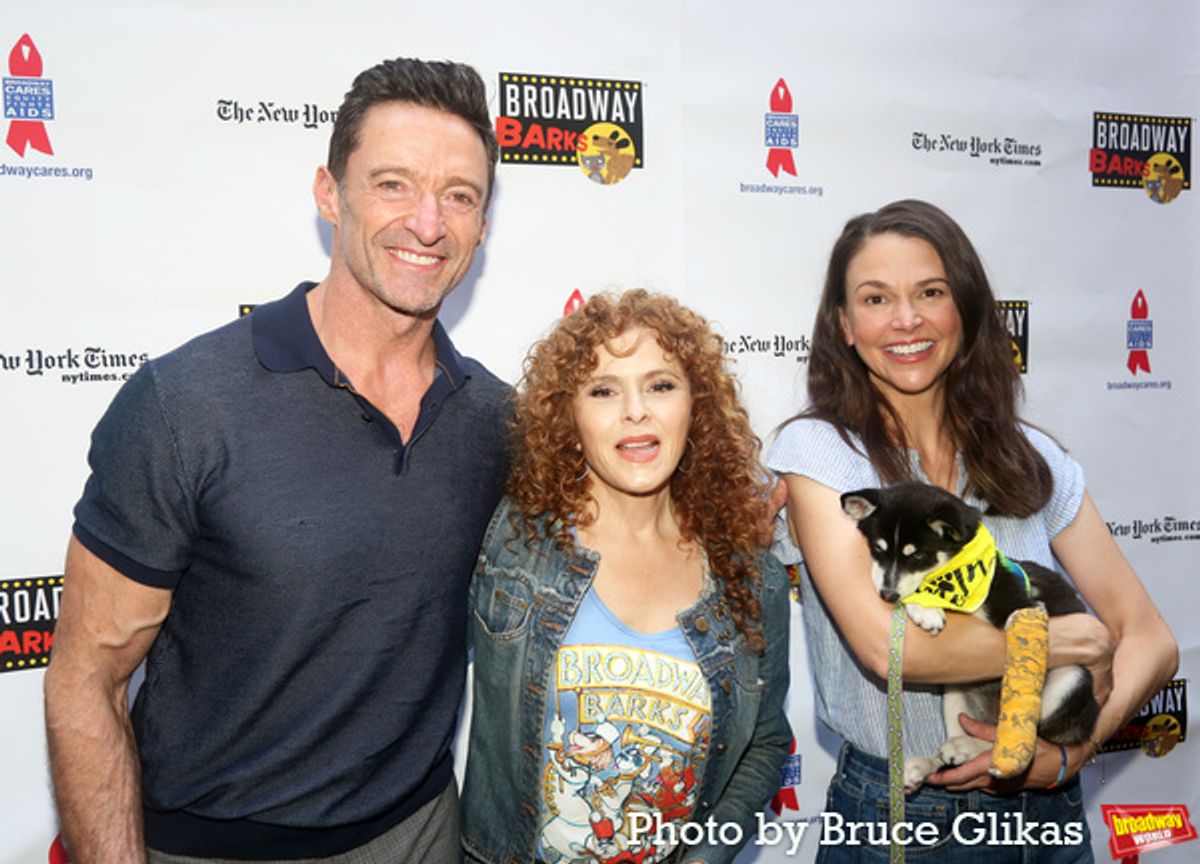 Hugh Jackman, Bernadette Peters and Sutton Foster at 