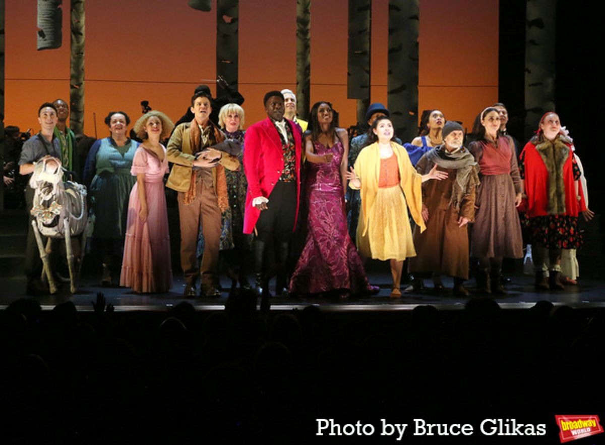 The cast of Into The Woods at Photos: INTO THE WOODS Takes Opening Night Bows