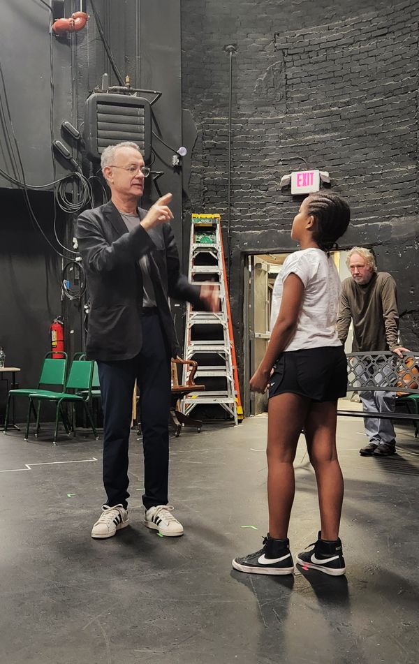 Tom Hanks and Lesley Ugirma Photo