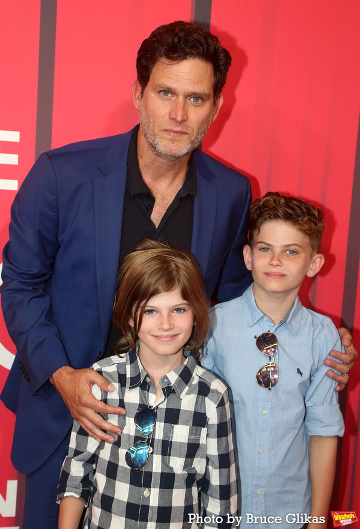 Steven Pasquale with Nolan Doran and Adam Doran at 