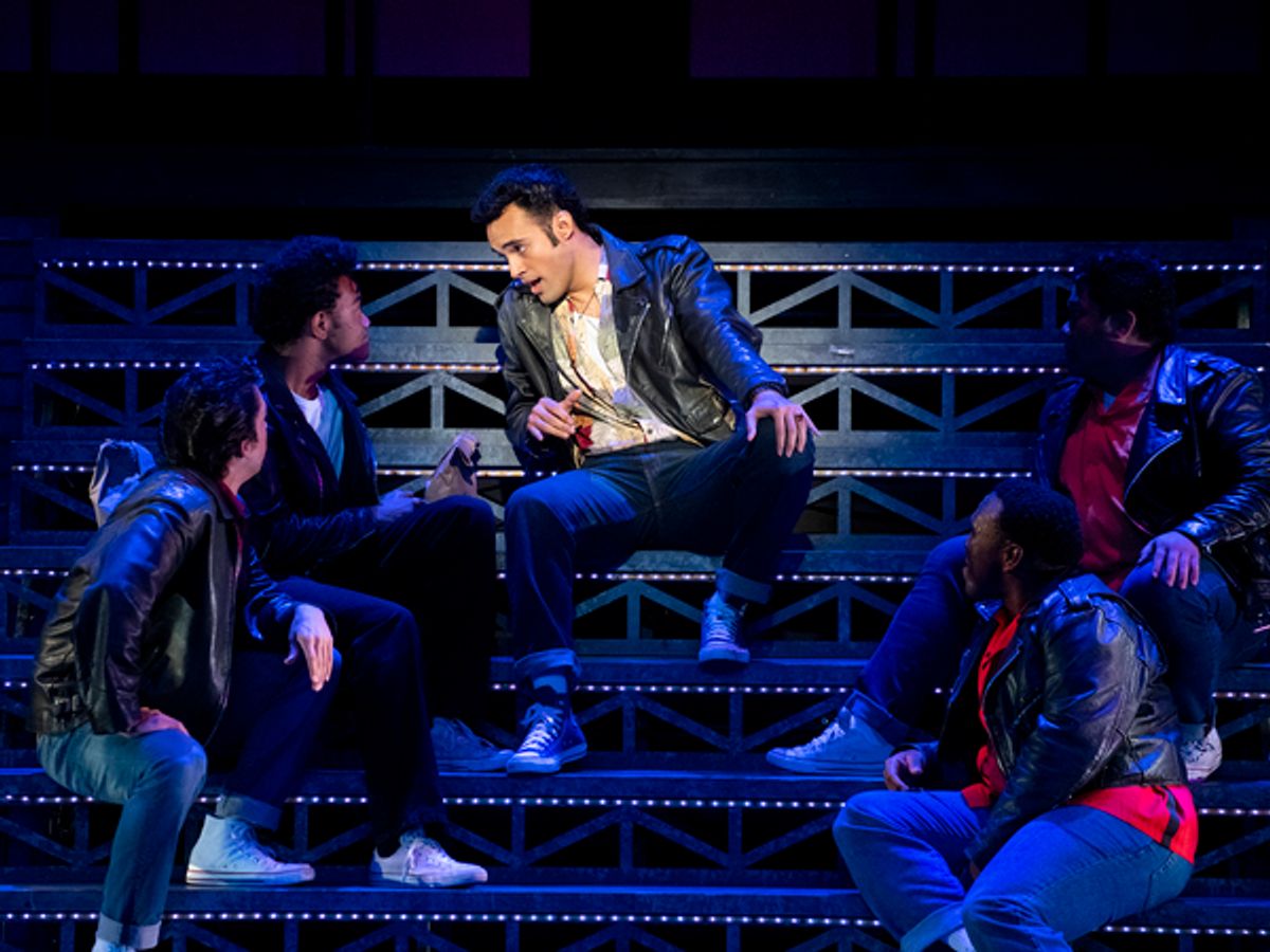 The CAST of GREASE at 