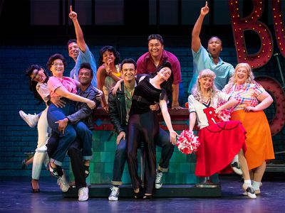 The CAST of GREASE Photo