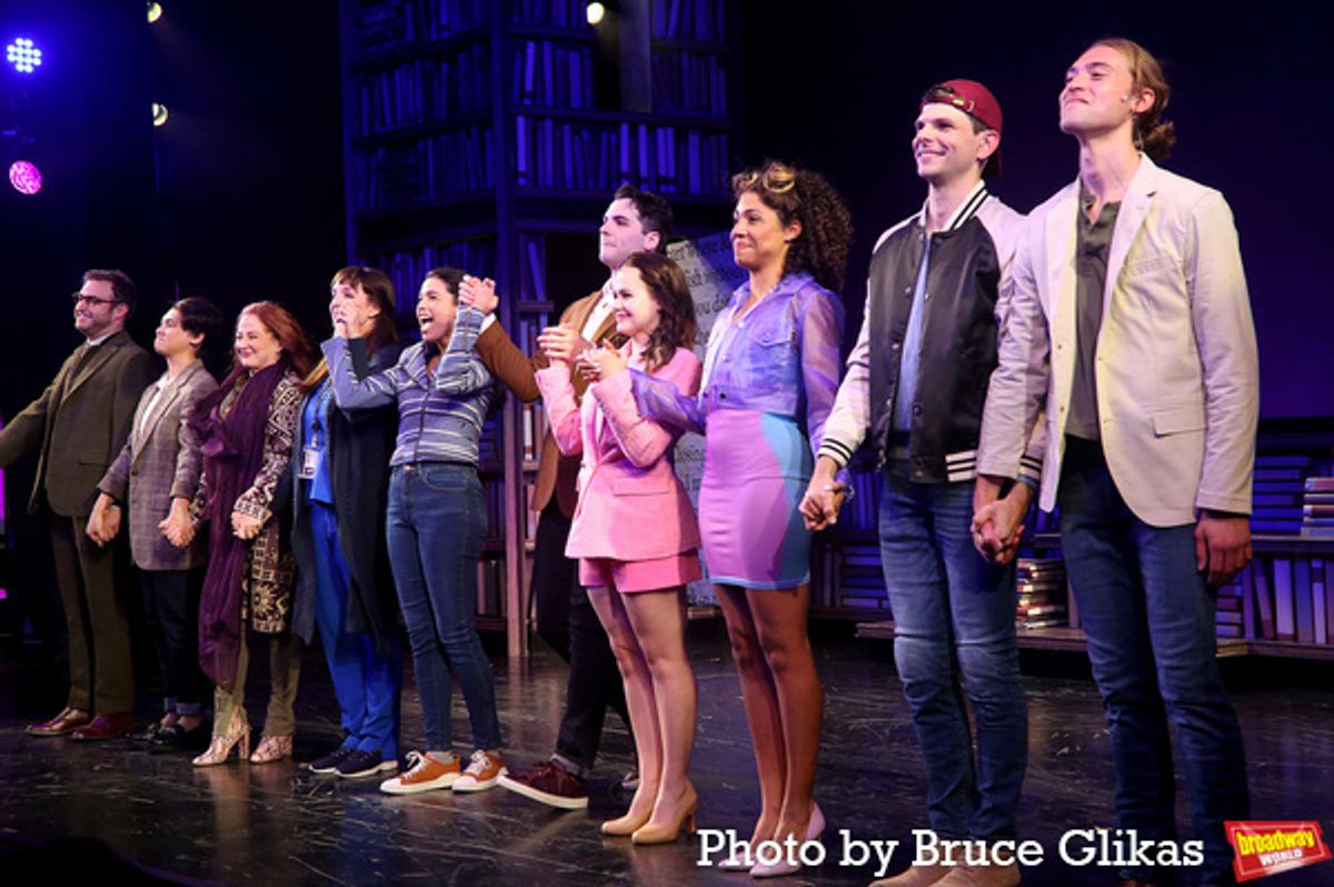 John Rapson, Wren Rivera, Vicki Lewis, Julia Murney, Arielle Jacobs, Jake David Smith, Aubrey Matalon, Jerusha Cavazos, Will Burton and Sean Stack at 