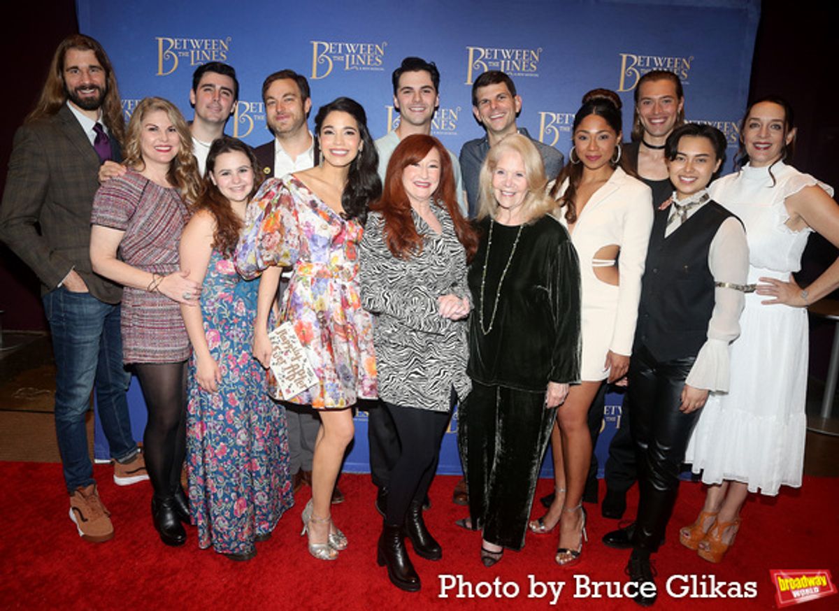 The Cast of 'Between The Lines' with Producer Daryl Roth at 