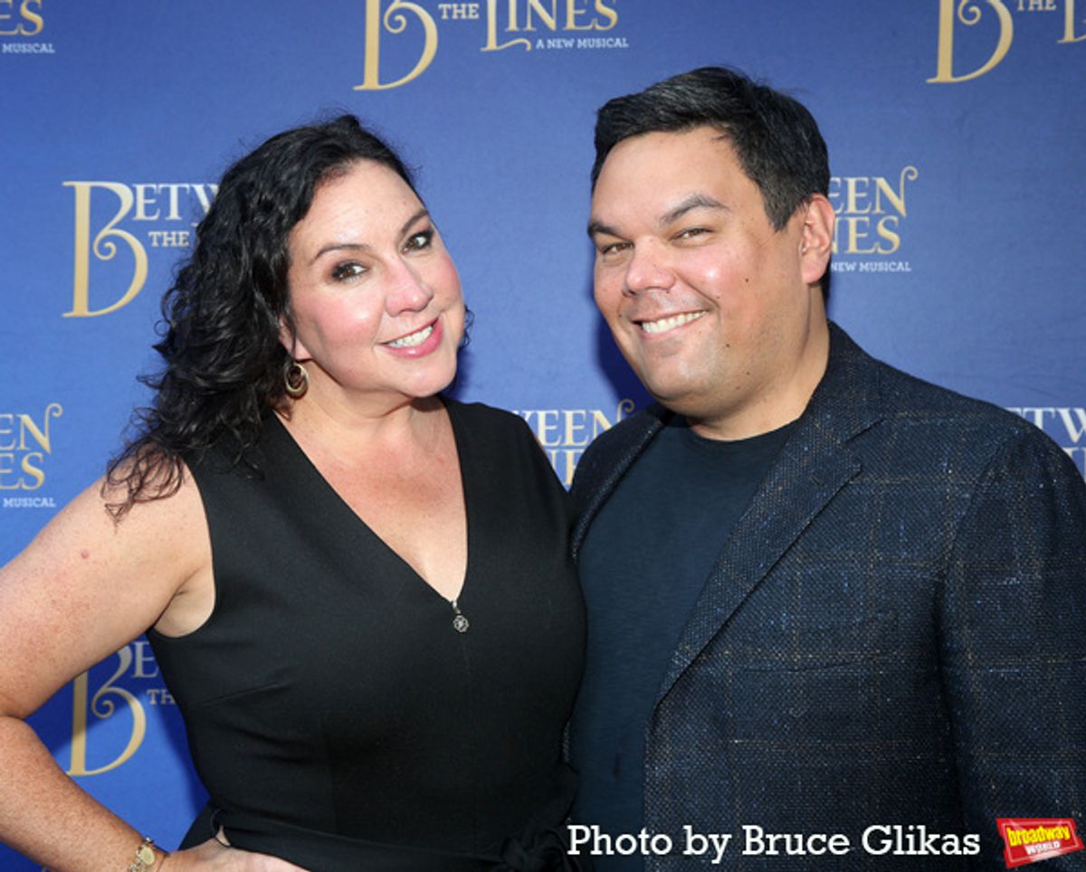 Kristen Anderson-Lopez and Robert Lopez at 