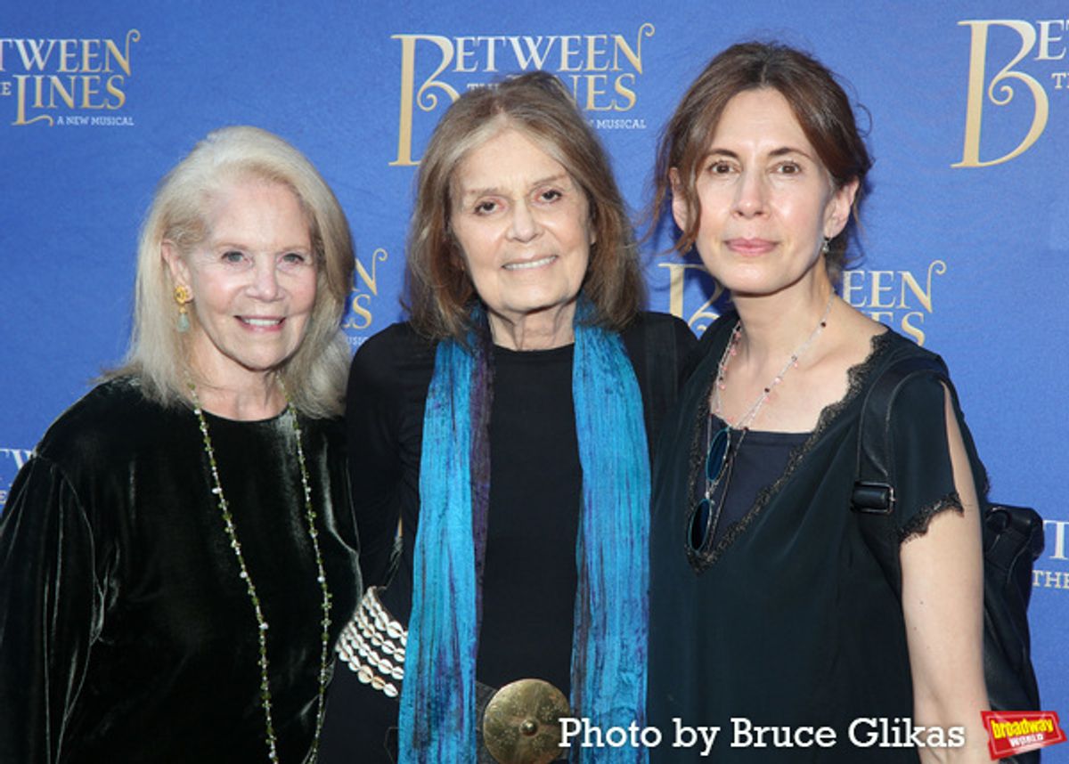 Daryl Roth, Gloria Steinem and Jessica Hecht at 