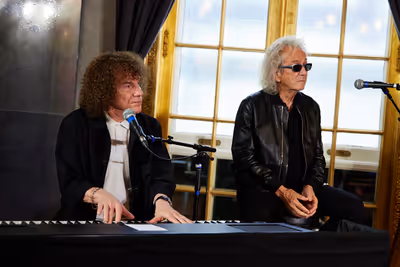 Composer Richard Cocciante and author Luc Plamondon Photo