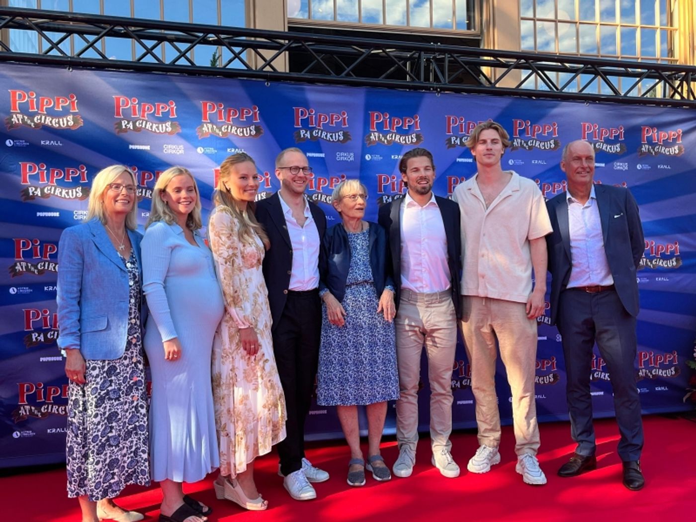 Astrid Lindgrens daughter Karin Nyman, granddaughter Malin Billing and her family