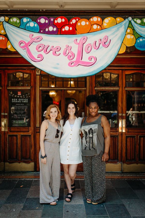 Evelyn Hoskins, Chelsea Halfpenny and Wendy Mae
Brown Photo
