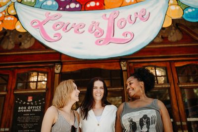 Evelyn Hoskins, Chelsea Halfpenny and Wendy Mae
Brown Photo